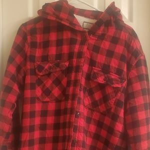 Red Flannel fuzzy jacket